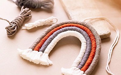 Makramē sienas dekori!