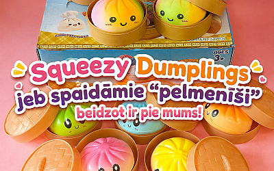 Squeezy Dumplings antistresa mantiņas Jelgavā