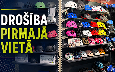 Ķiveres velobraukšanai un skrejriteņiem Jelgavā