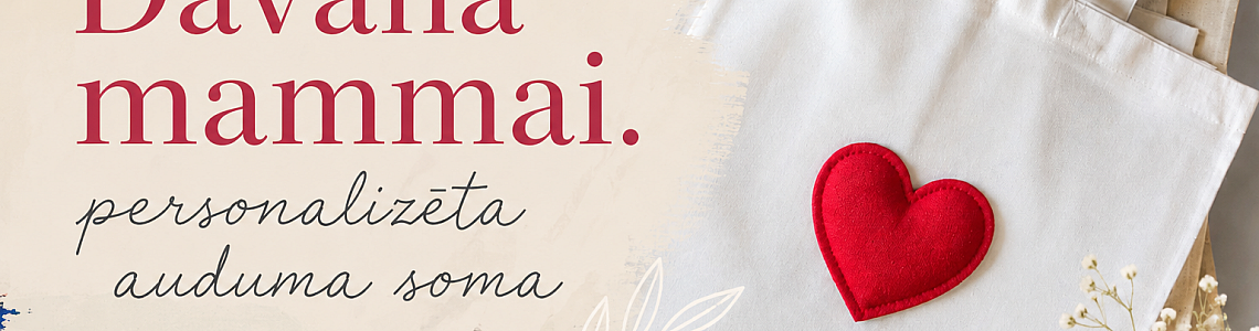 Māmiņdienas dāvana – apgleznots auduma maisiņš DIY