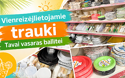 Vienreizlietojamie Trauki Līgo Svētkiem, Vasaras Piknikiem un Ballītēm