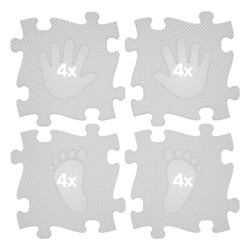 Ortopēdiskais paklājs-puzle "Pelēkas pēdas" (16 gb.)