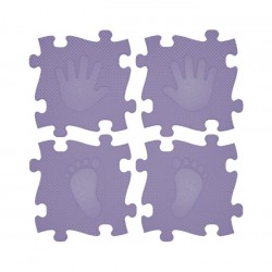 Ortopēdiskais paklājs-puzle "Violetas pēdas" (16 gb.)