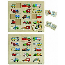 Puzle "Atrodi un savieno transportu"