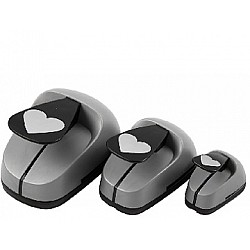 Dekoratīvo caurumduru komplekts - sirsniņa (3 gb.)