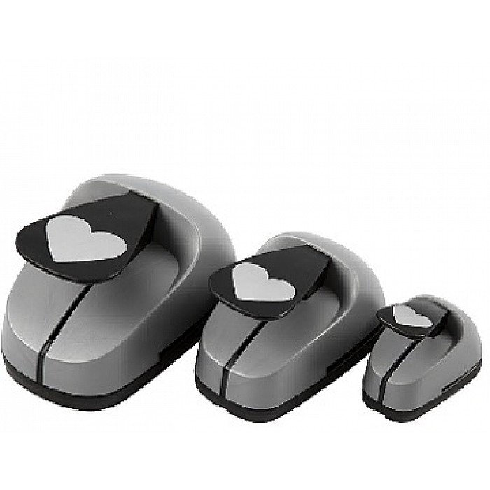 Dekoratīvo caurumduru komplekts - sirsniņa (3 gb.)