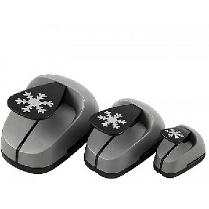 Dekoratīvo caurumduru komplekts - sniegpārsla (3 gb.)