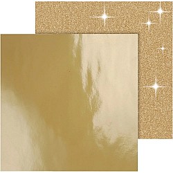 Dizaina papīrs ar spīdumiem un glancēts - zelta (2gb)