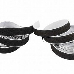 Velcro līplenta (melna, 5 m)