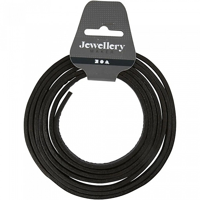 Ādas siksniņa - melna (2m) Ādas siksniņa - melna (2m)