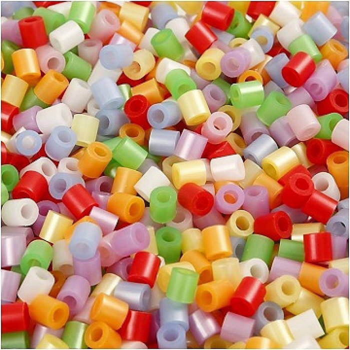 Hama Nabbi pērlītes - perlamutra mikslis (1100gb., 5x5mm) Hama Nabbi pērlītes - perlamutra mikslis (1100gb., 5x5mm)