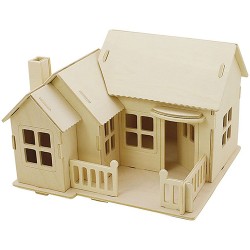 3D koka modelis "Māja" II