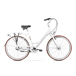 Velosipēds ROMET SONATA Classic 26'' Balta + grozs 26180677-A 18L
