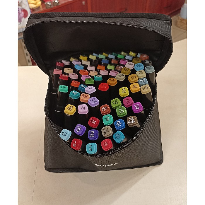 Divpusējo flomāsteru komplekts (48gb)