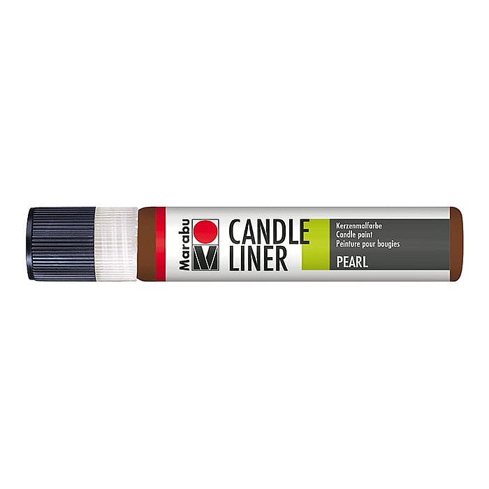 Sveču dekorēšanas laineris - brūns (25 ml) Sveču dekorēšanas laineris - brūns (25 ml)