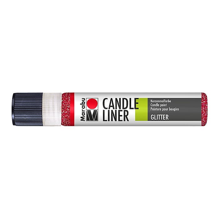 Sveču dekorēšanas laineris - rubīns ar spīdumiem (25 ml) Sveču dekorēšanas laineris - rubīns ar spīdumiem (25 ml)