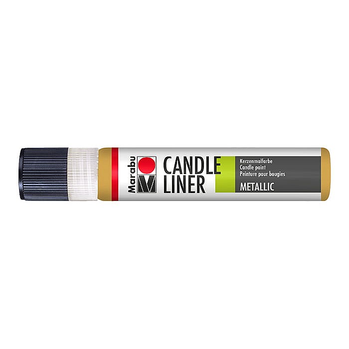 Sveču dekorēšanas laineris - metāliska zelta (25 ml) Sveču dekorēšanas laineris - metāliska zelta (25 ml)