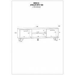 TV galds "BOSS" 160x50x39
