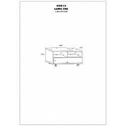 Žurnalgalds "HYBRID" 90x47x90