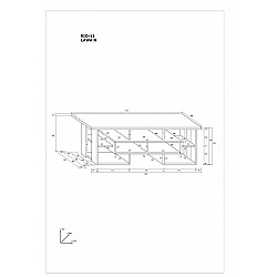 Žurnālgalds "RIO" 130x40.9x68