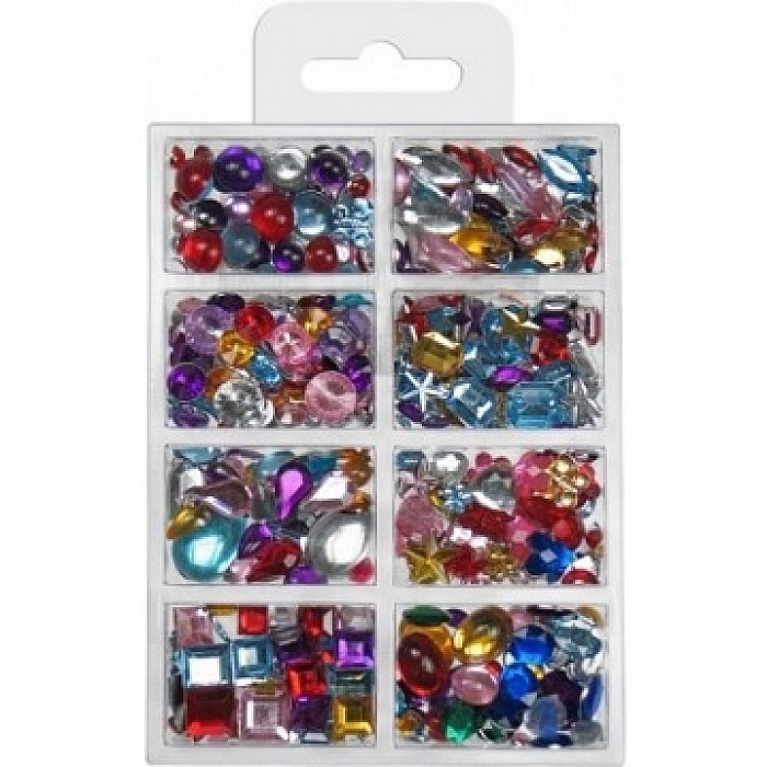 Akrila dekoratīvie kristāliņi (30 g)