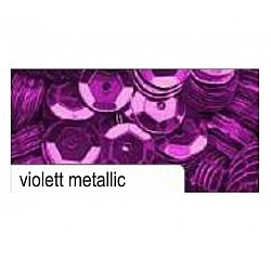Dekoratīvie spīdumi - violeti metāliski (D 6 mm, 1400 gb.)