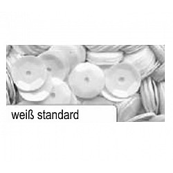 Dekoratīvie spīdumi - balti (D 6 mm, 1400 gb.)