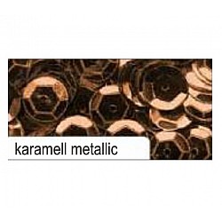 Dekoratīvie spīdumi - karameļu metāliski (D 6 mm, 1400 gb.)