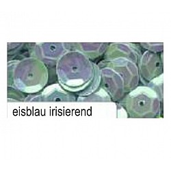 Dekoratīvie spīdumi - ledus zils hameleons, metāliski (D 6 mm, 1400 gb.)