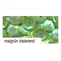 Dekoratīvie spīdumi - gaiši zaļš hameleons, metāliski (D 6 mm, 1400 gb.)
