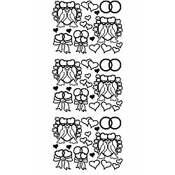 Dekoratīvās uzlīmes (1 lapa) - zelta