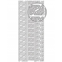 Dekoratīvās uzlīmes (1 lapa) - zelta