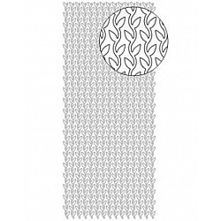 Dekoratīvās uzlīmes (1 lapa) - sudraba