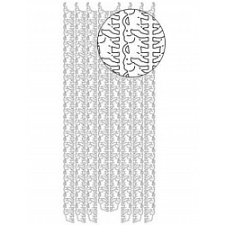 Dekoratīvās uzlīmes (1 lapa) - sudraba