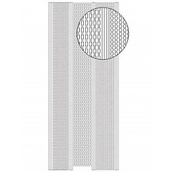 Dekoratīvās uzlīmes (1 lapa) - sudraba