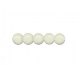 Koka pērlītes (D 4mm, 165 gb.) - krēmbaltas