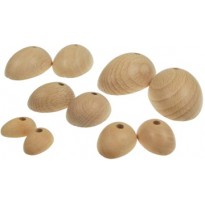 Koka pēdiņas lellēm (25 x 30 mm, 34 gb.)