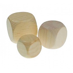 Koka metamie kauliņi (30 x 30 mm, 14 gb.