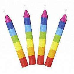 Svecītes - krāsainas (13 mm, 10 gb.)