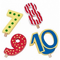 Dzimšanas dienas vilcieniņa cipari "No 7 līdz 10" (4 gb.)