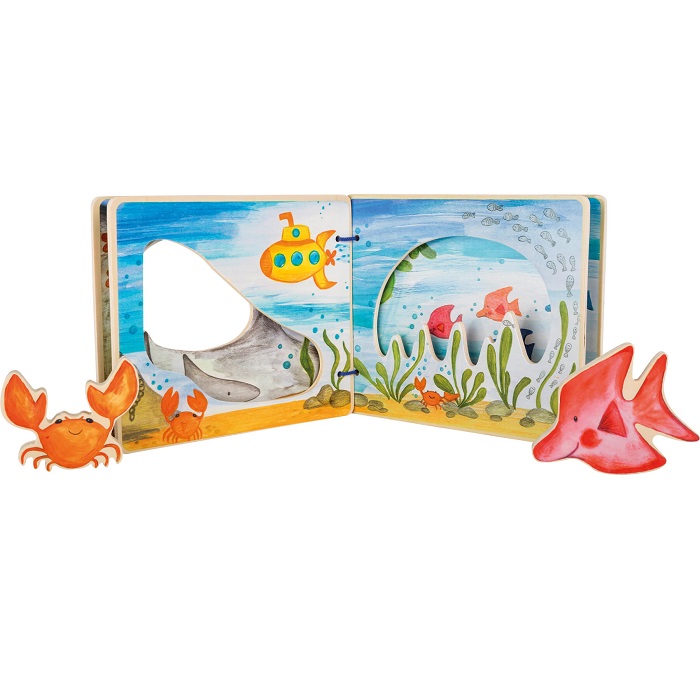 Koka grāmatiņa "Zemūdens pasauli" Koka grāmatiņa "Zemūdens pasauli"