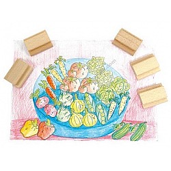 Zīmodziņi "Dārzeņi" (12 gb.)