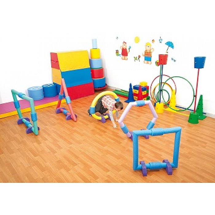 Ģeometriskās mīkstās spēļu figūras (5 gb.)