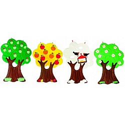 Sienas paklājs "Koks - četri gadalaiki"