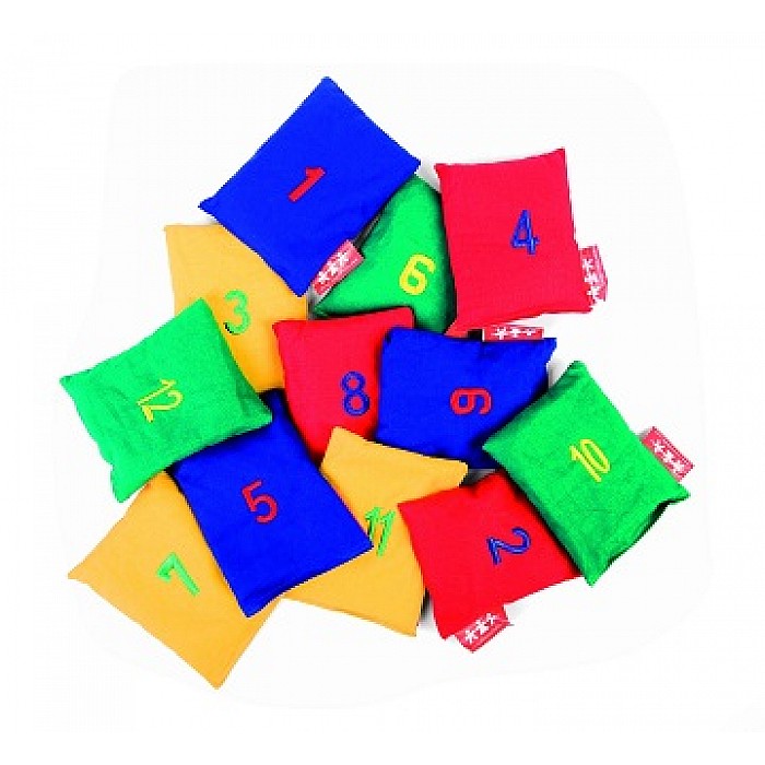 Auduma maisiņi ar cipariem (12 gb.)