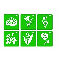 Formu veidnes "Ziedi" (15 x 15 cm)