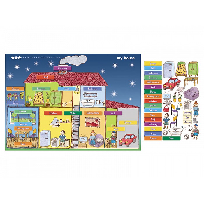 Magnētiskā tāfele "Mana māja"