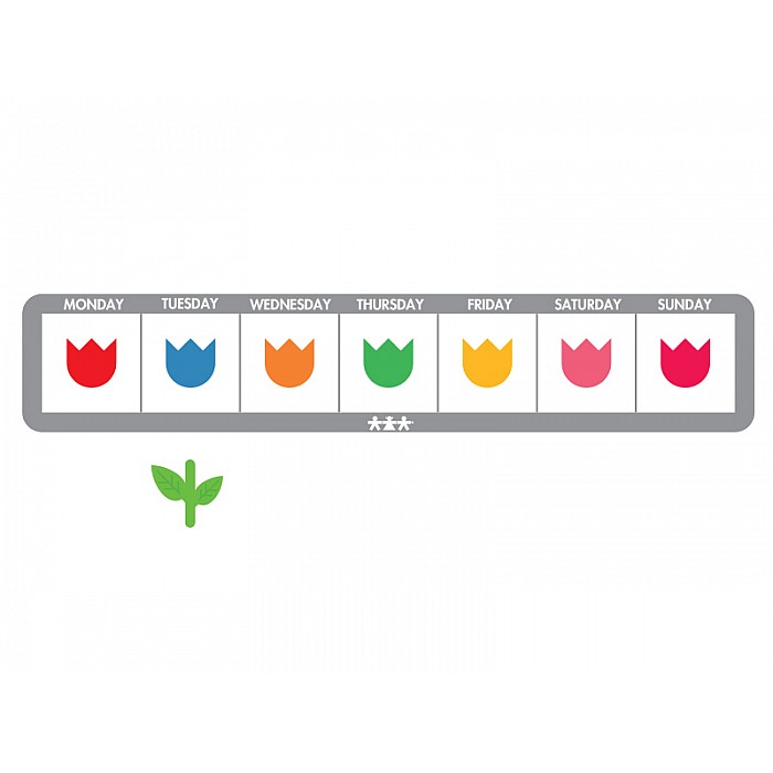 Daltona siena (magnētisks)- nedēļas dienas "Tulpes"