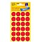 Apaļas uzlīmes, sarkanas (diam. 18 mm)
