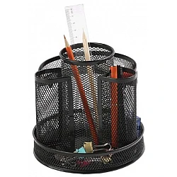 Q-CONNECT rotating desk organizer, black